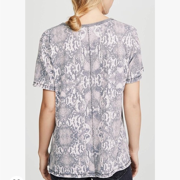 FREE PEOPLE Women's Tourist Tee, Black Snake - Picture 3 of 9